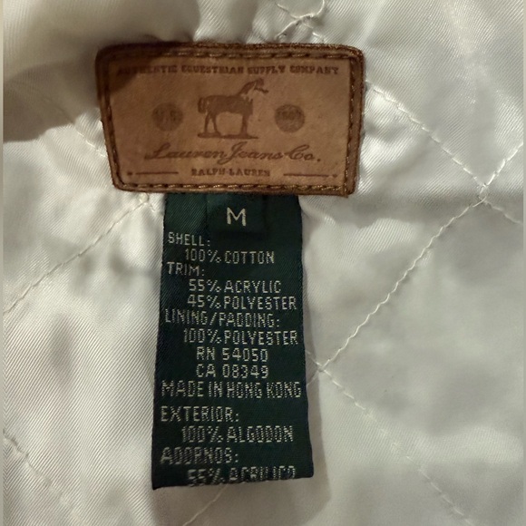 Lauren Jeans Co Ralph Lauren Sherpa Denim Jacket Women’s M Vintage Y2K - Picture 6 of 7